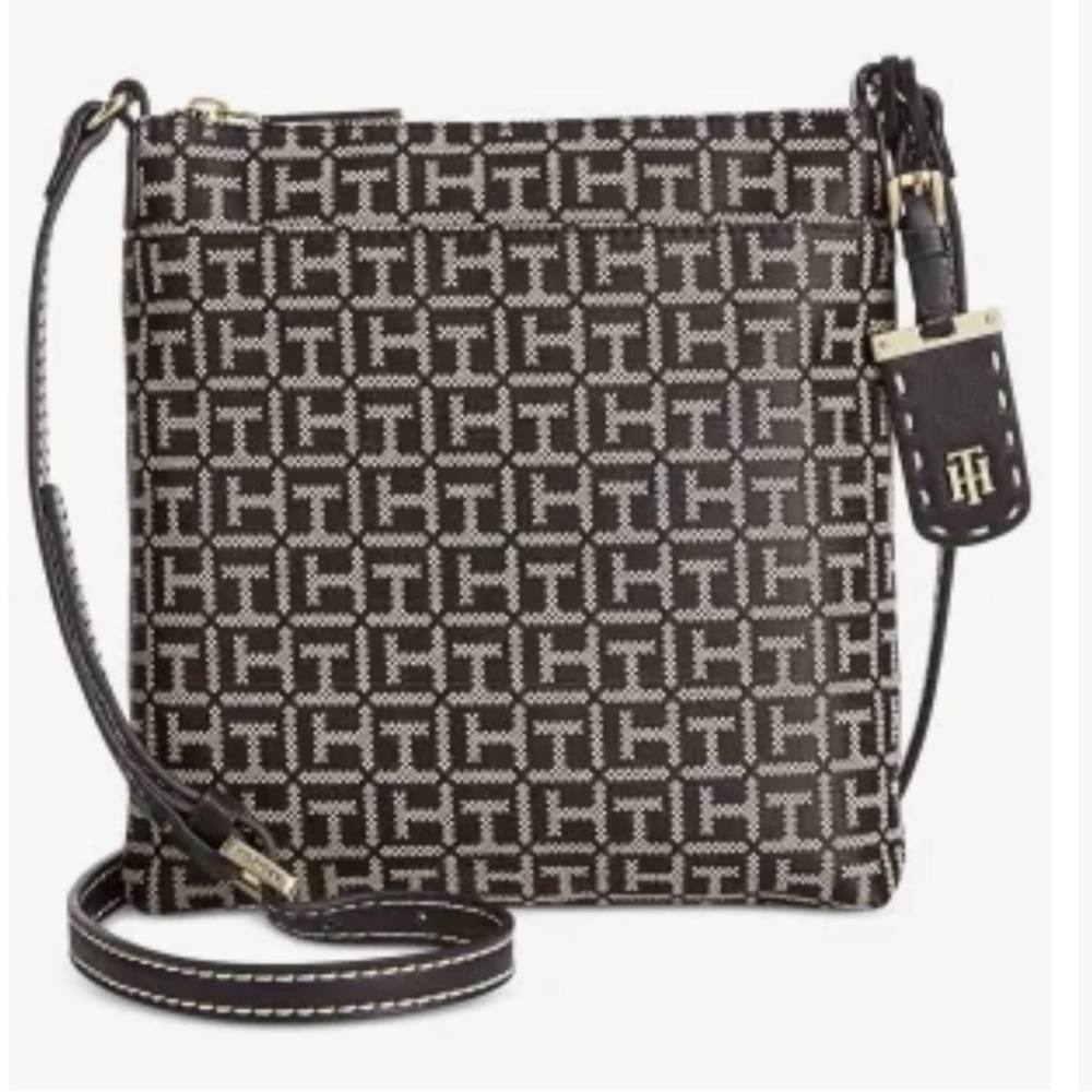 Tommy Hilfiger Julia Monogram Jacquard  Crossbody Bag